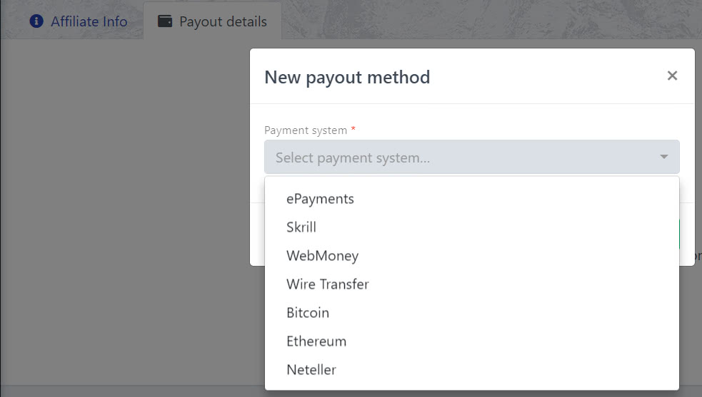 Biggico payment options